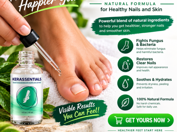 Anuncio Kerassentials para Unhas Saudaveis